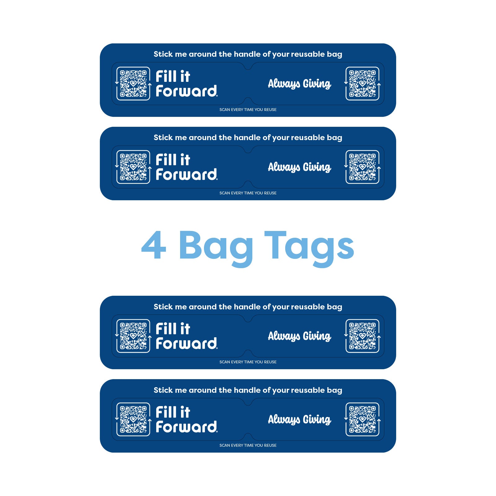 Family 4-Pack — Bag Sticker