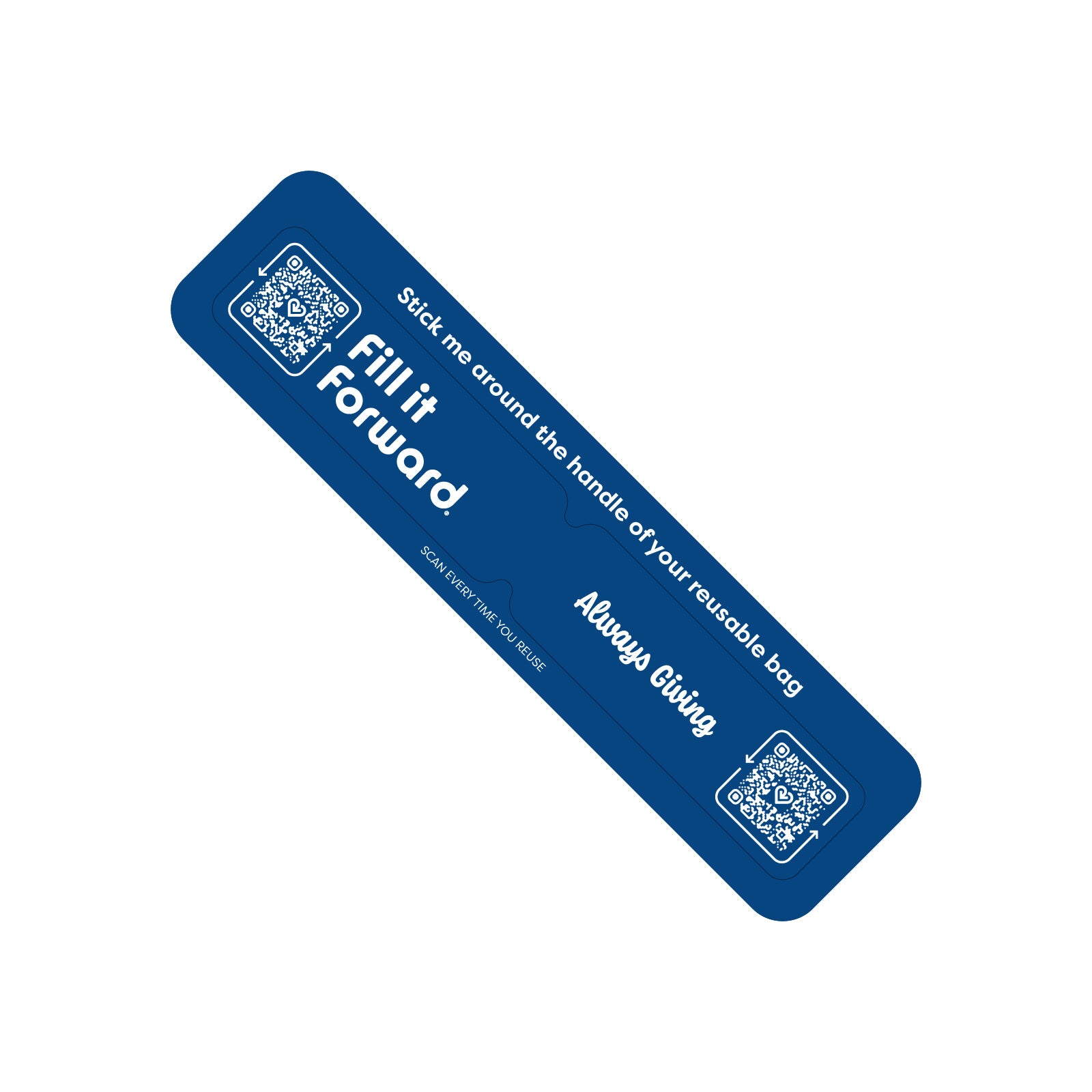 Fill Tag Fill it Forward Bag Sticker